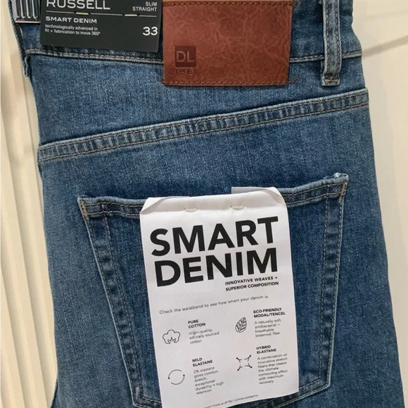 Russell Athletic Blue Straight Jeans Classic Design